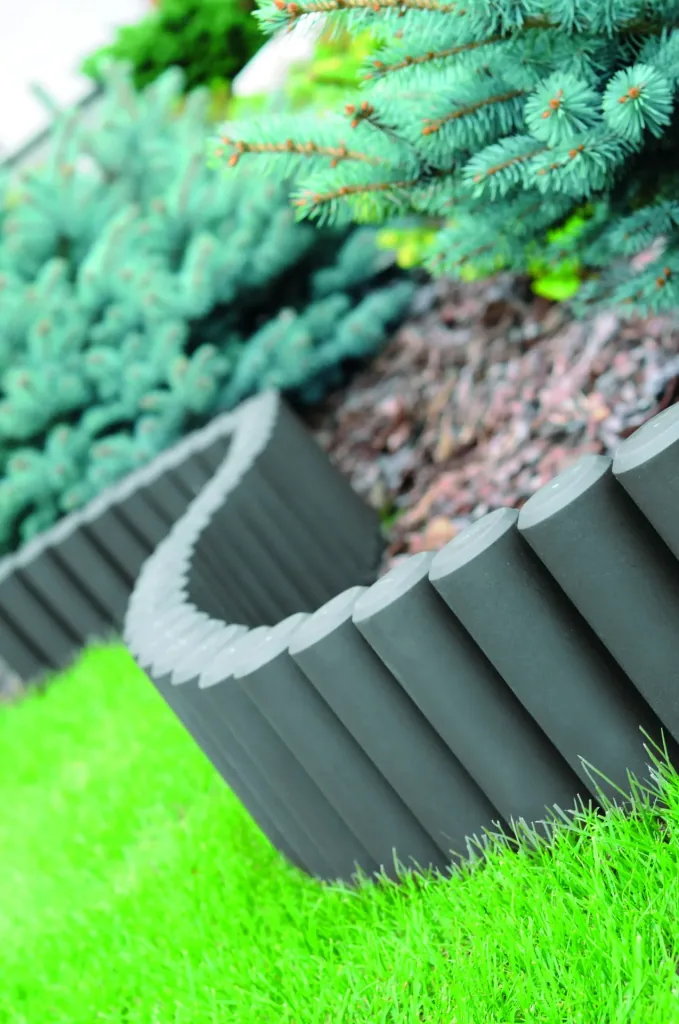 Beeteinfassung PALISADE, grau - 10 Stück - 2,7 m