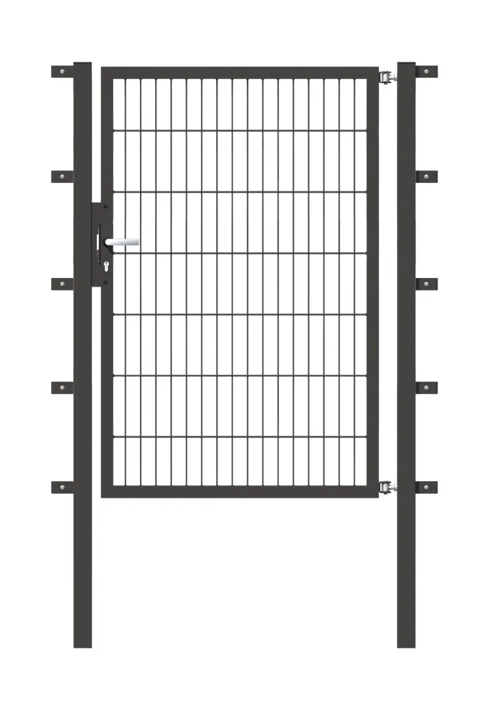 Einzeltor Flexo mit Zubehör, anthrazit/ Breite 100 cm, Höhe 140 cm