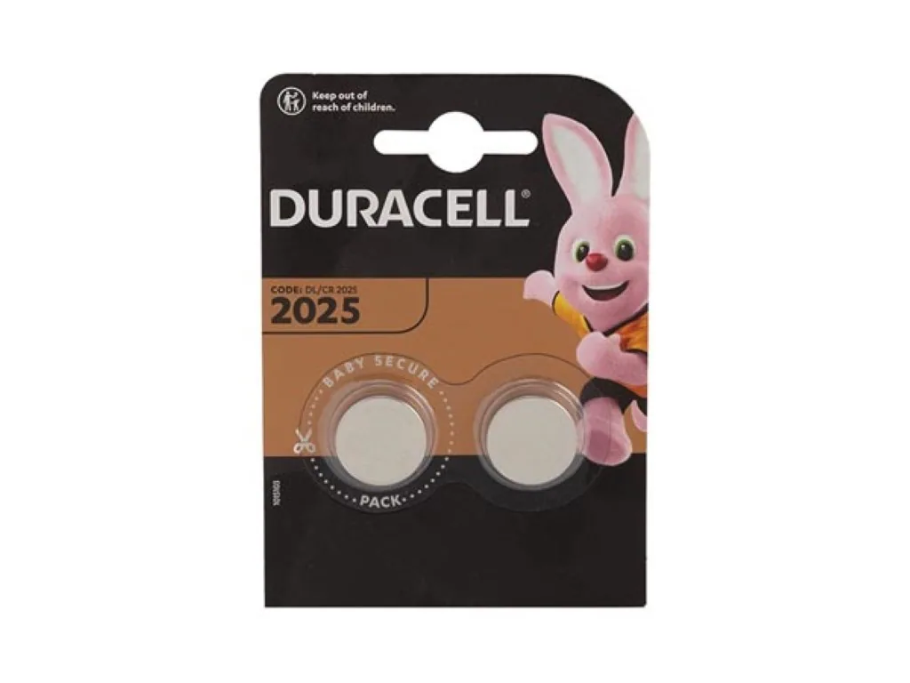 DURACELL - LITHIUM-KNOPFZELLE 3 V DL2025 BL2 - 2 Stk.