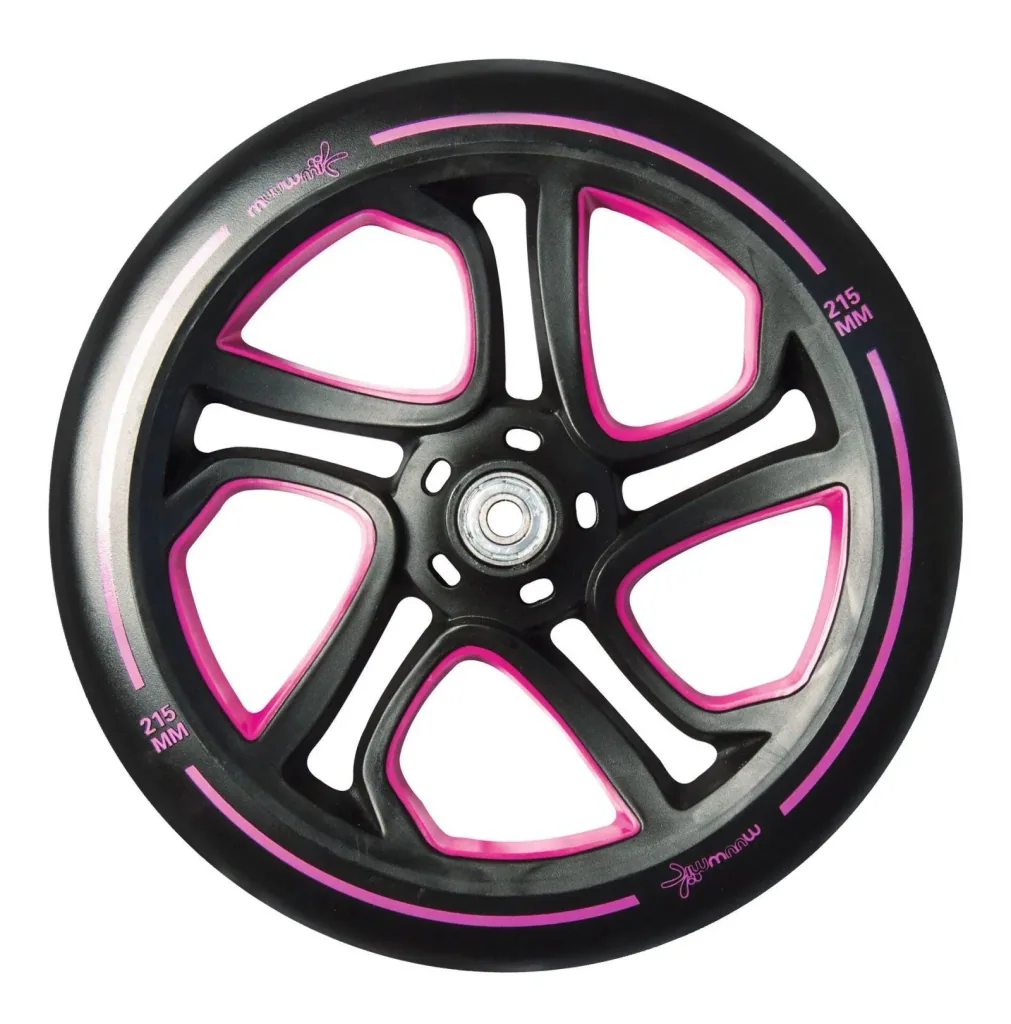 Aluminium Scooter Pro   Tretroller, 215 mm, ABEC 7, für Kinder und Erwachsene, GS-geprüft, höhenverstellbar, pink