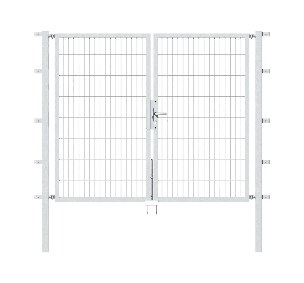 Doppeltor Flexo mit Zubehör, feuerverzinkt, Breite 200 cm, Höhe 160 cm, PF: 60x0 cm