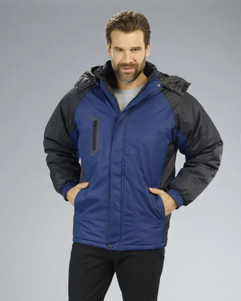 Jacke mit Kapuze, Farbe marine/schwarz, Gr.M