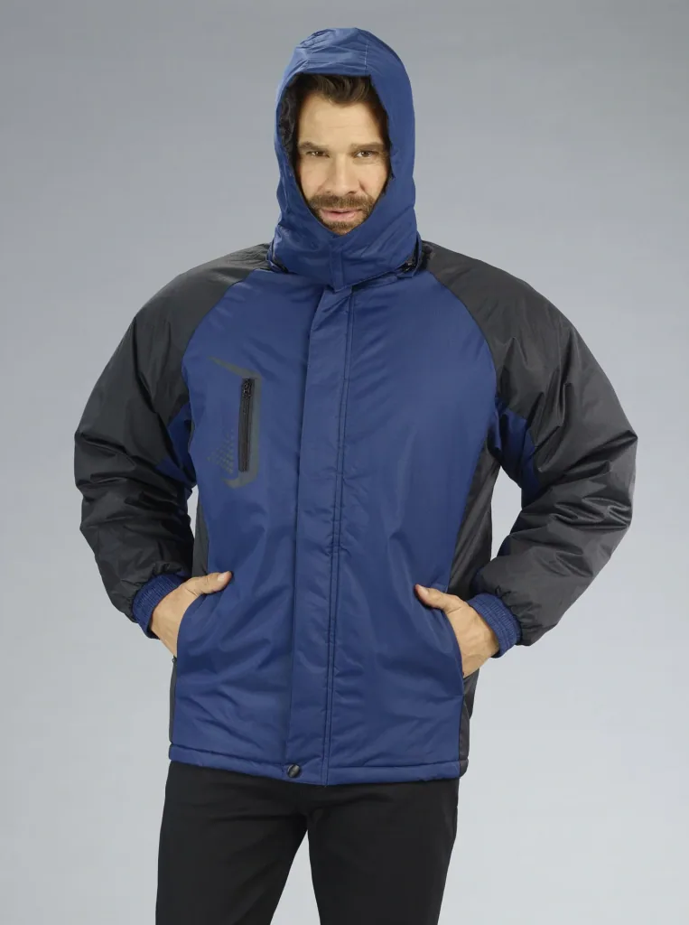 Jacke mit Kapuze, Farbe marine/schwarz, Gr.M