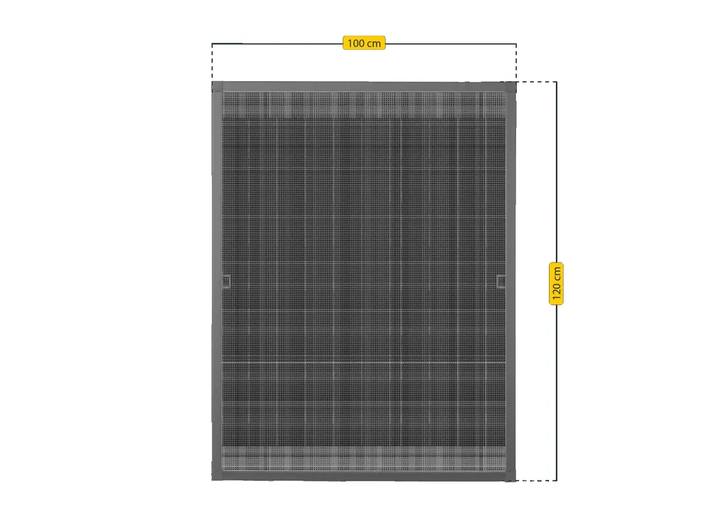 Insektenschutzfenster PREMIUM, Farbe anthrazit, 100 x 120 cm
