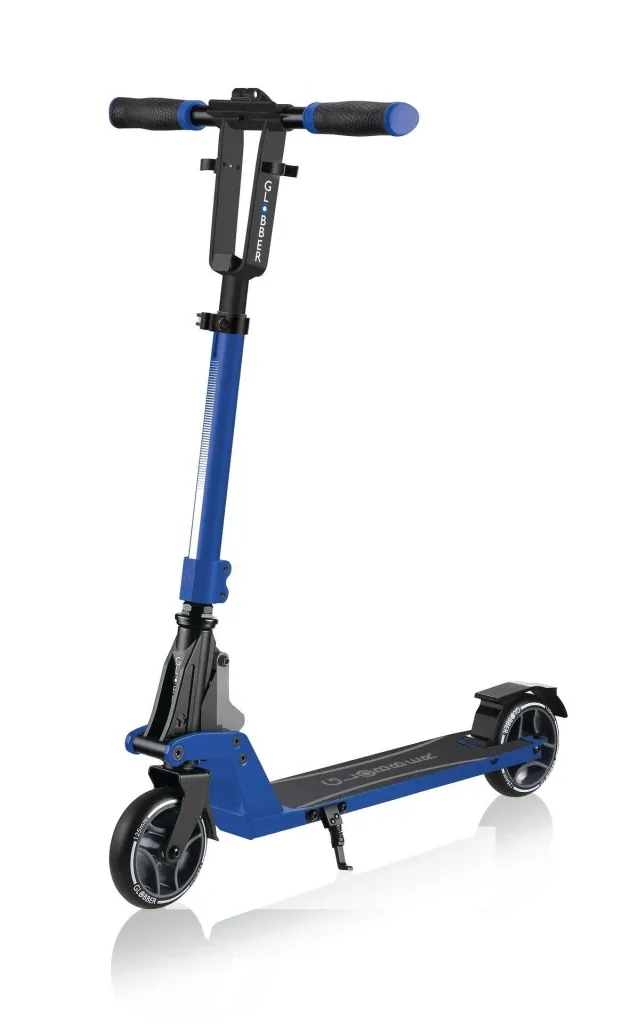 ONE K 125 Tretroller, 125 mm extra breit, ABEC 7, höhenverstellbar, Klappmechanismus, blau