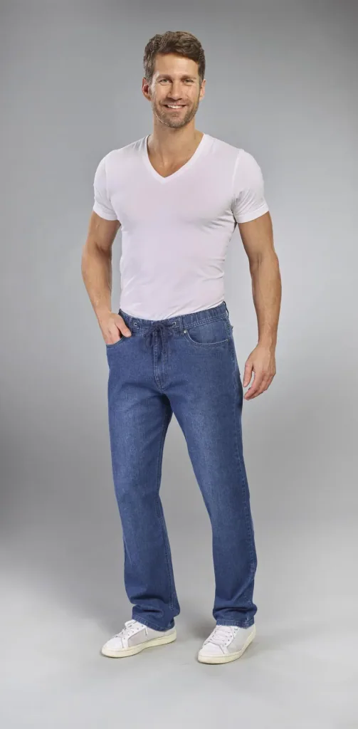Jeans Traveller Fit, Farbe bluestone, Gr.26