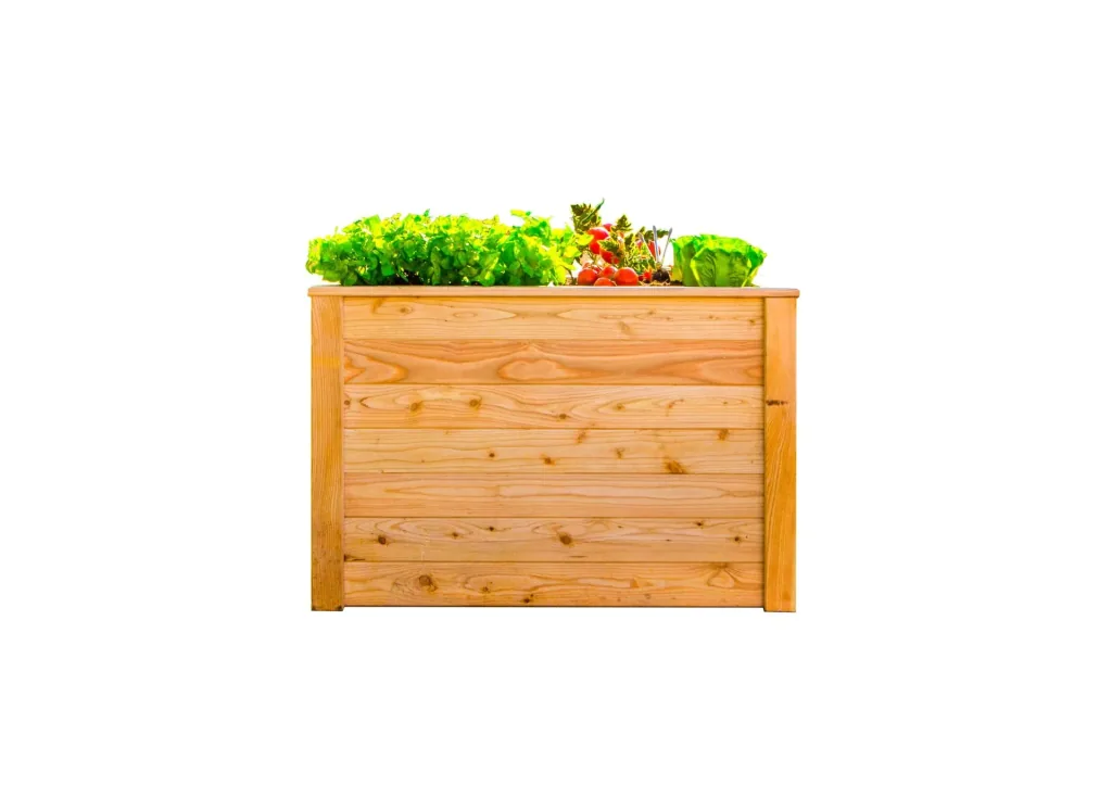 Westmann Hochbeet Klassik 100, 100×65×66 cm, Natur – FSC-Lärchenholz, rückenschonend