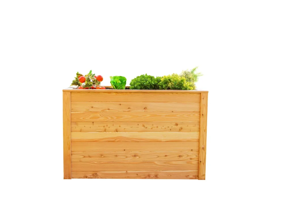 Westmann Hochbeet Klassik 100, 100×65×66 cm, Natur – FSC-Lärchenholz, rückenschonend