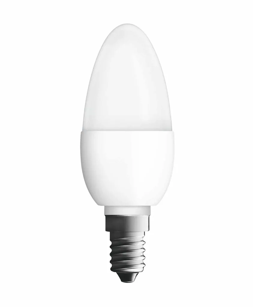 LED Classic Kerzenlampe mit 5,5 Watt, E14, matt, warmweiß - im 3er Set