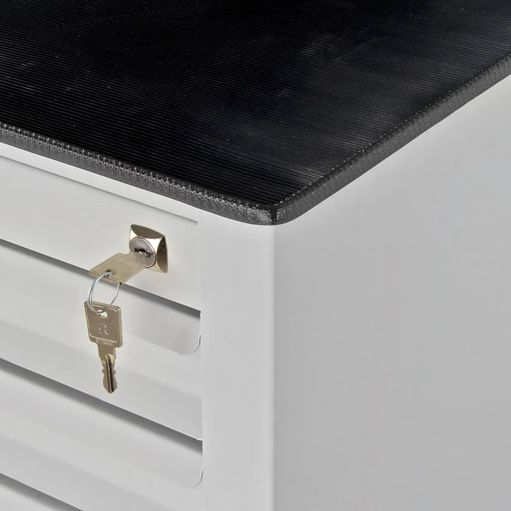 Schubladenschrank / Werkzeugschrank mammut, 8 Schubladen, RAL 7035