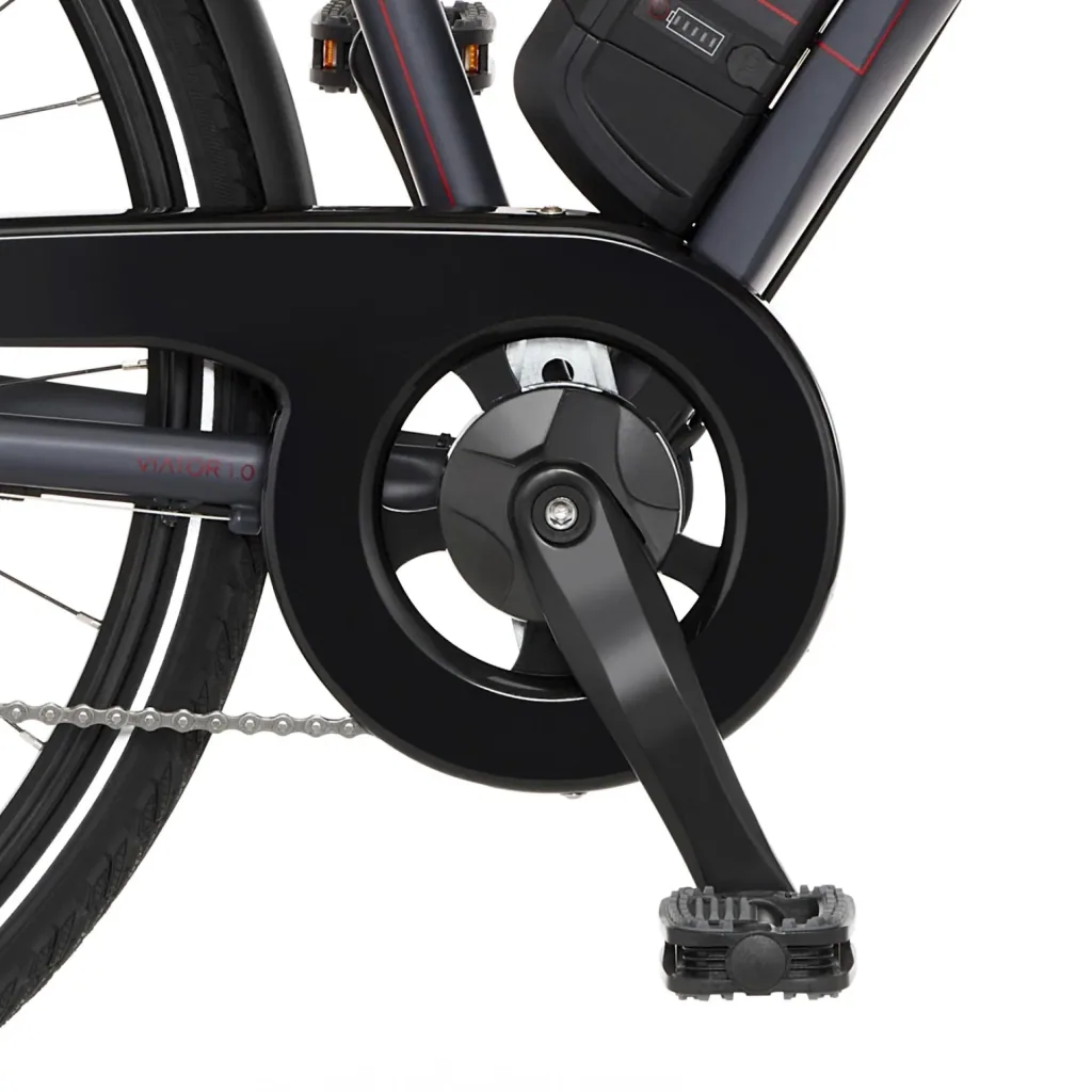 Damen E-Bike Trekking, 28 Zoll Rahmengröße 44 cm, 8-Gang Kettenschaltung, anthrazit matt, VIATOR 1.0