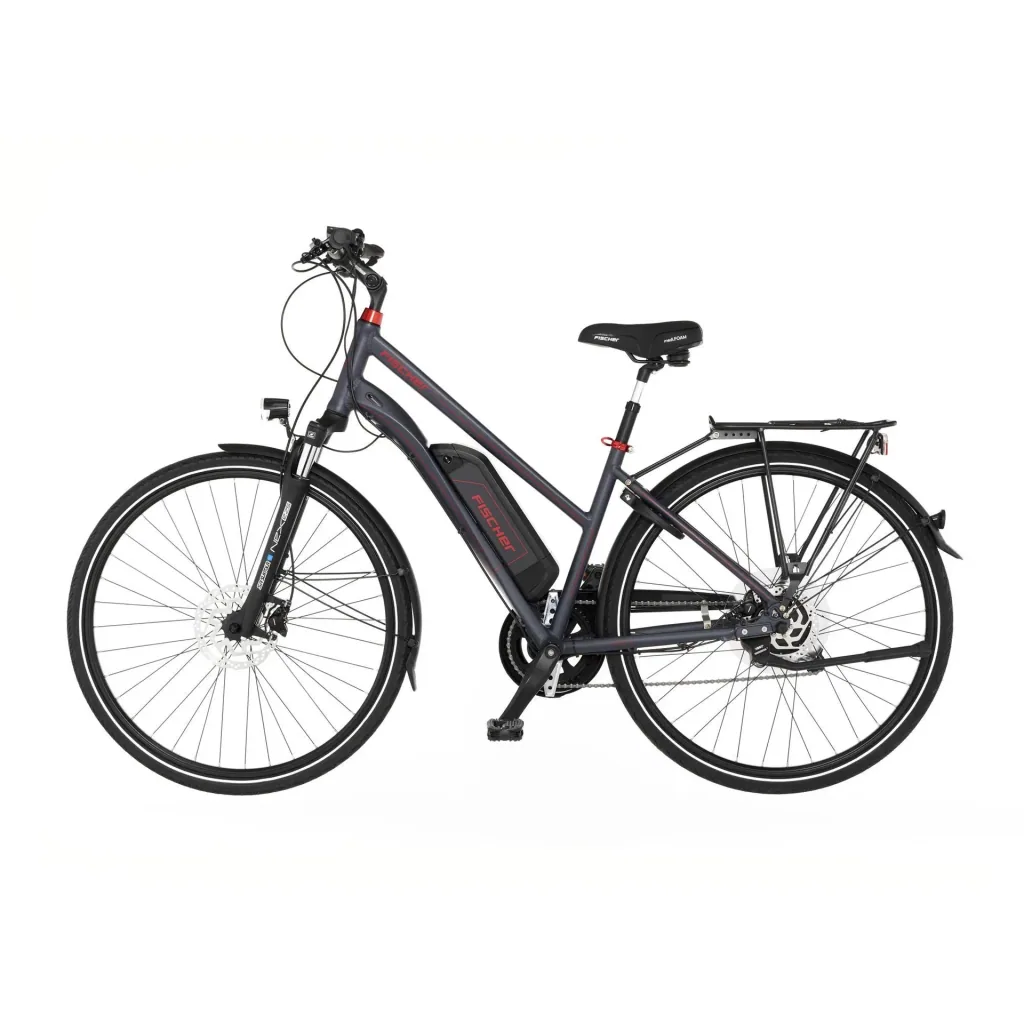 Damen E-Bike Trekking, 28 Zoll Rahmengröße 44 cm, 8-Gang Kettenschaltung, anthrazit matt, VIATOR 1.0