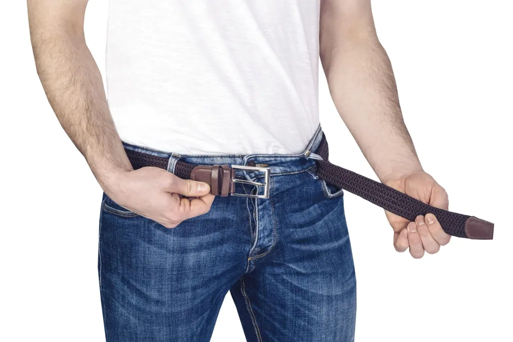 Stretchgürtel für Herren, superelastisch 3cm breit, Farbe braun