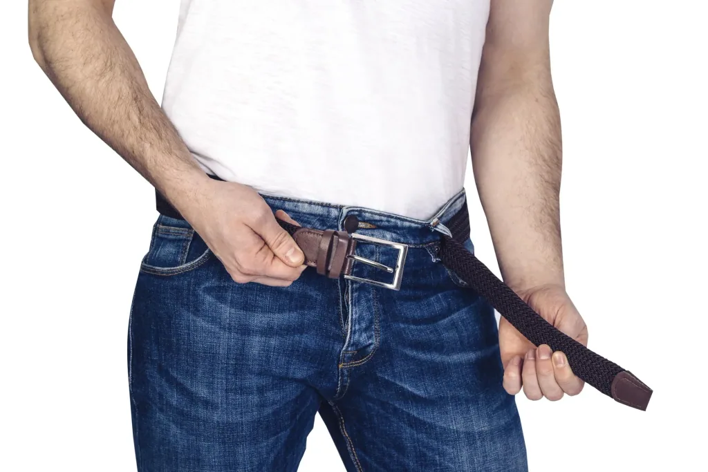 Stretchgürtel für Herren, superelastisch 3cm breit, Farbe braun