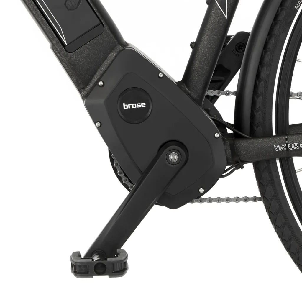 Herren E-Bike Trekking, 28 Zoll, Rahmengröße 50cm, 10-Gang Kettenschaltung, graphit metallic matt, VIATOR 6.0i
