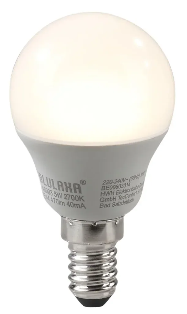 LED Lampe in Mini Globe Form 5W, E14, 470lm, warmweiß - 10 Stück