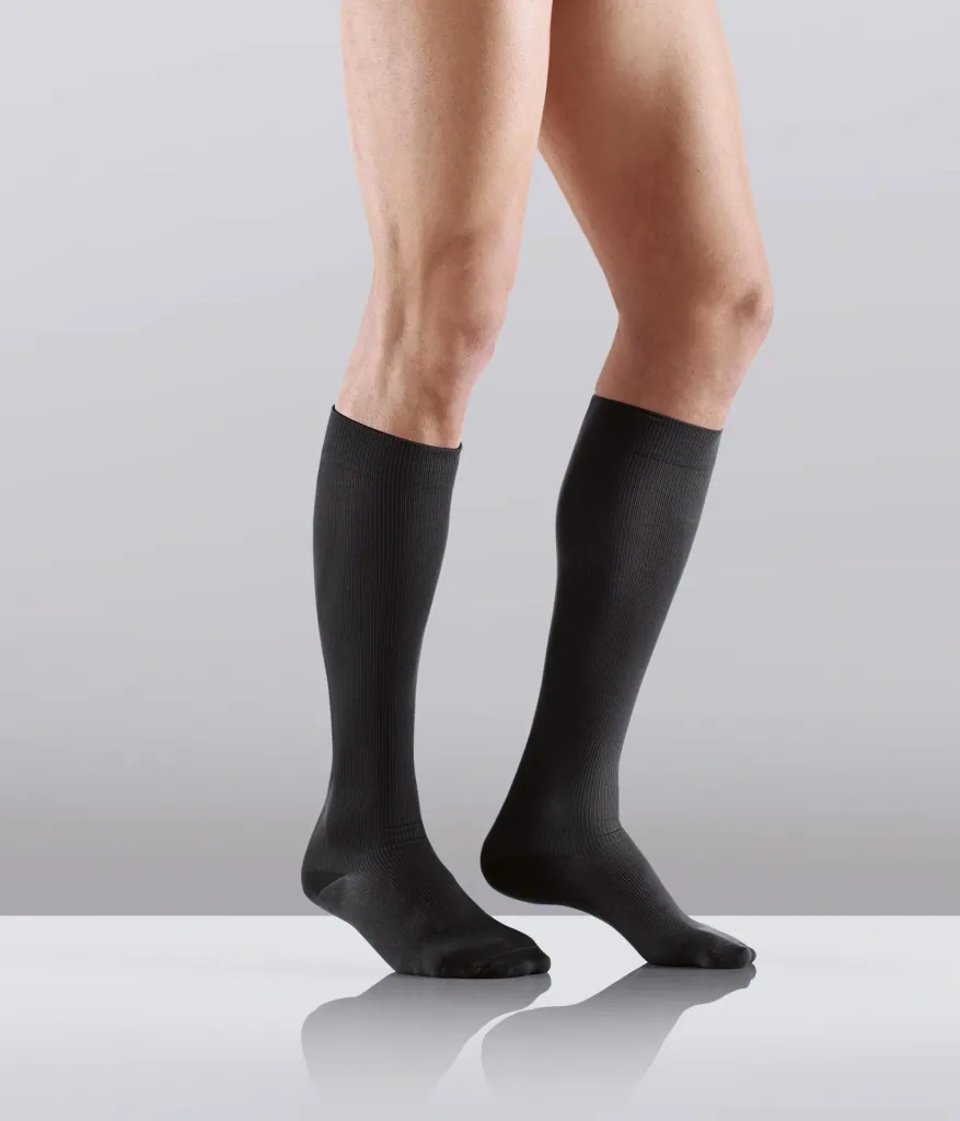 Travel-Stützstrümpfe, Mikrofaser, 1er, Größe M (39-41), Schwarz
