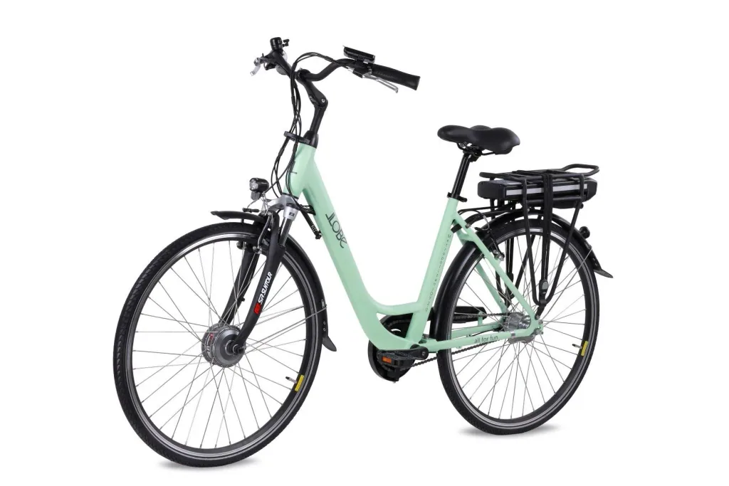 Unisex City E-Bike 28 Zoll, Rahmengröße 50 cm, 7-Gang Nabenschaltung, Metropolitan Joy 2.0 Pastellgrün, 8 Ah