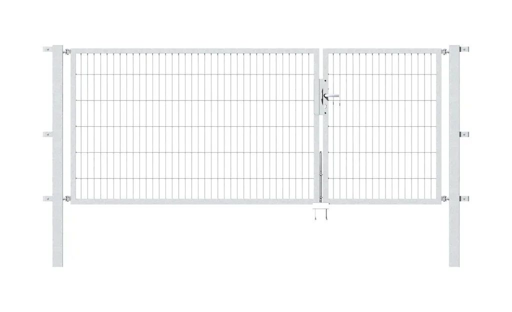 Doppeltor-Set Flexo inkl. Pfosten 1 + 2 x 1,2 m feuerverzinkt