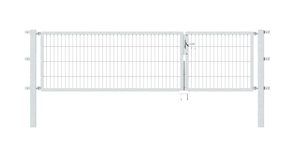 Doppeltor-Set Flexo inkl. Pfosten 1 + 2 x 1,2 m feuerverzinkt