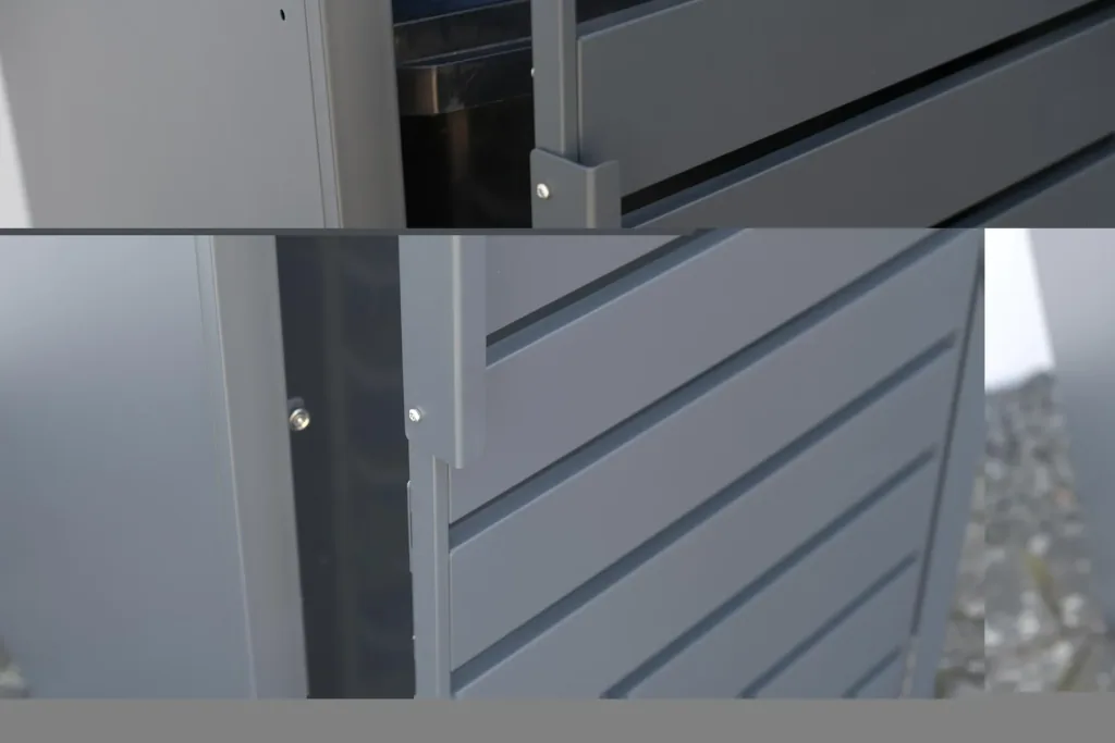 Westmann Mülltonnenbox 1-fach mit Deckel, Anthrazit