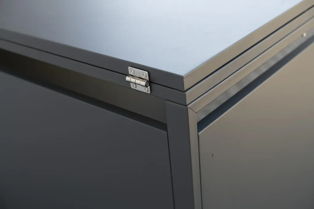 Westmann Mülltonnenbox 1-fach mit Deckel, Anthrazit