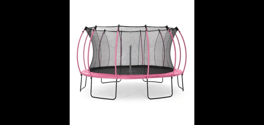 Springsafe Trampolin Colours 426 cm mit Sicherheitsnetz, Outdoor-Trampolin, Durchmesser 426 cm, rund, pink