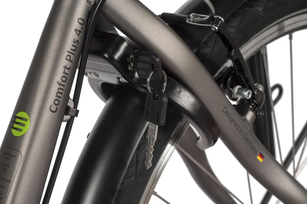 Unisex City E-Bike, 28 Zoll, Rahmenhöhe 45 cm, 7-Gang Nabenschaltung, silber, Hamburg