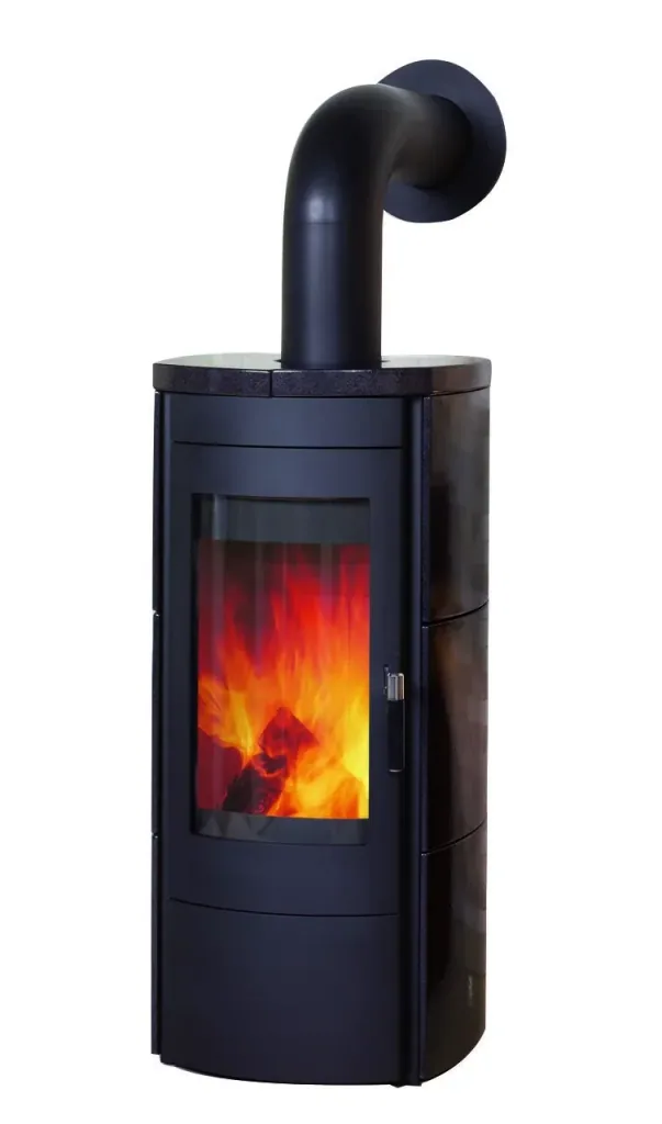 Kaminofen Tiamo EX meteor-schwarz, Dauerbrand, 3in1-Komfortregelung, Externe Zuluft