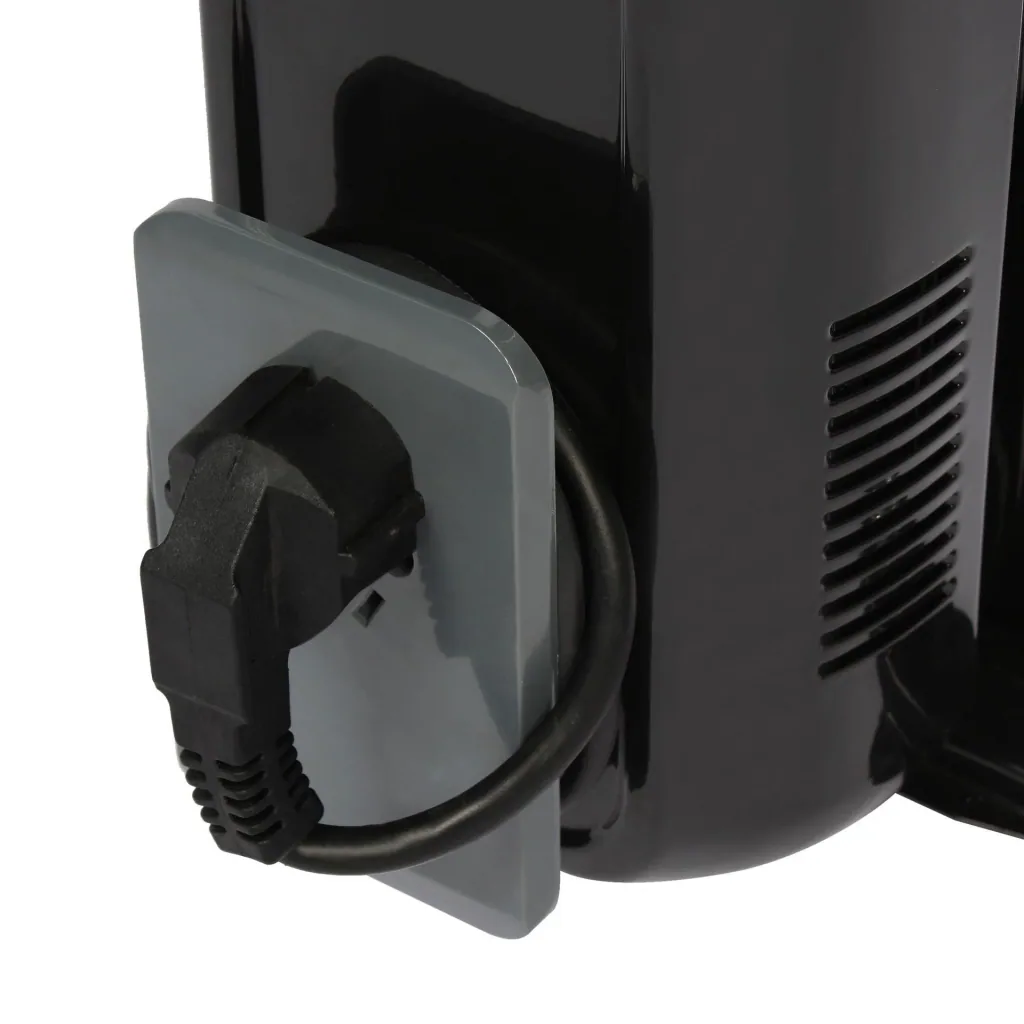 Mobiler Ölradiator, schwarz, 11 Rippen