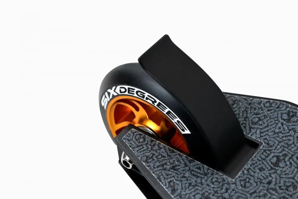 Stuntscooter mit verstärktem Wing-Lenker, HIC Compression, 100 mm, ABEC 9, 360° Lenkung, schwarz-kupferbraun
