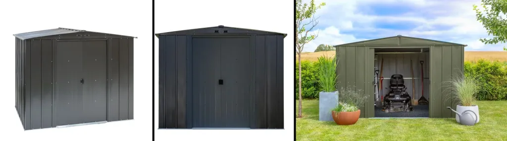 Gerätehaus Metallgerätehaus 8x8 253x242x201 cm Onyx Schwarz
