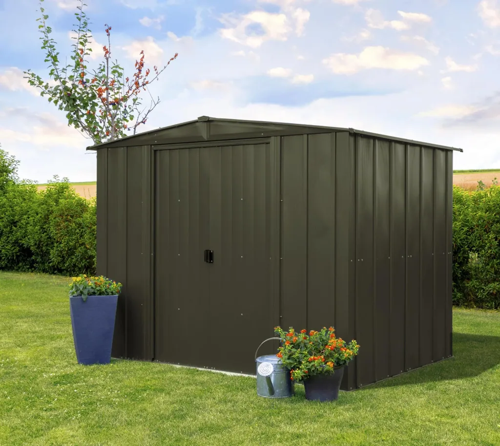 Gerätehaus Metallgerätehaus 8x8 253x242x201 cm Onyx Schwarz