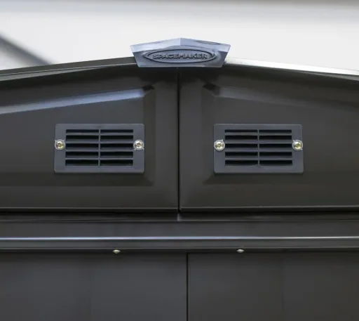 Gerätehaus Metallgerätehaus 8x8 253x242x201 cm Onyx Schwarz
