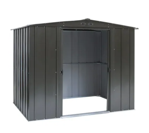 Gerätehaus Metallgerätehaus 8x8 253x242x201 cm Onyx Schwarz