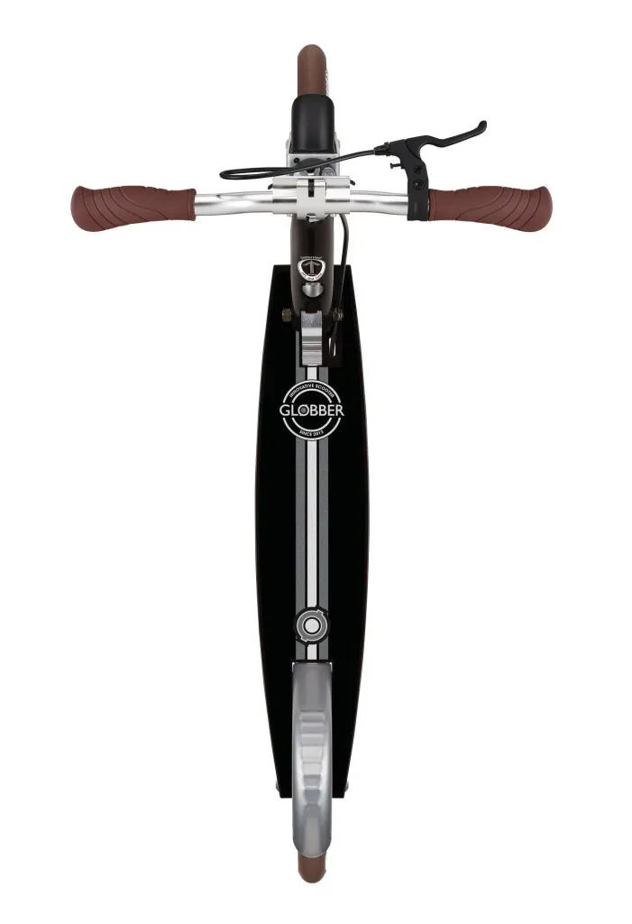 NL 205 Deluxe Tretroller, 205 mm, ABEC 7, Handbremse, höhenverstellbar, Frontfederung, Klappmechanismus, schwarz