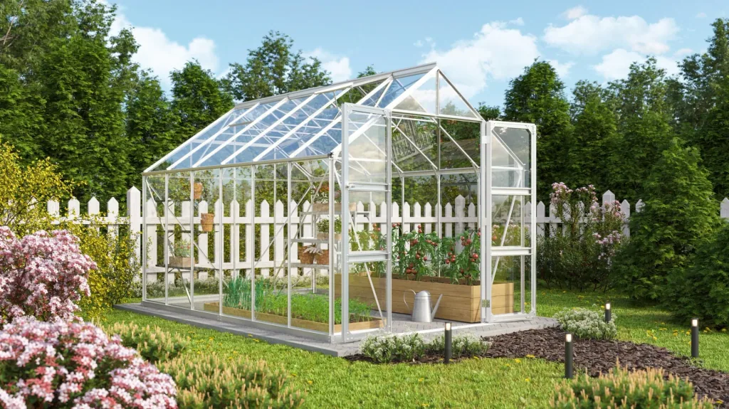 Gewächshaus Domus 9900 ESG alu