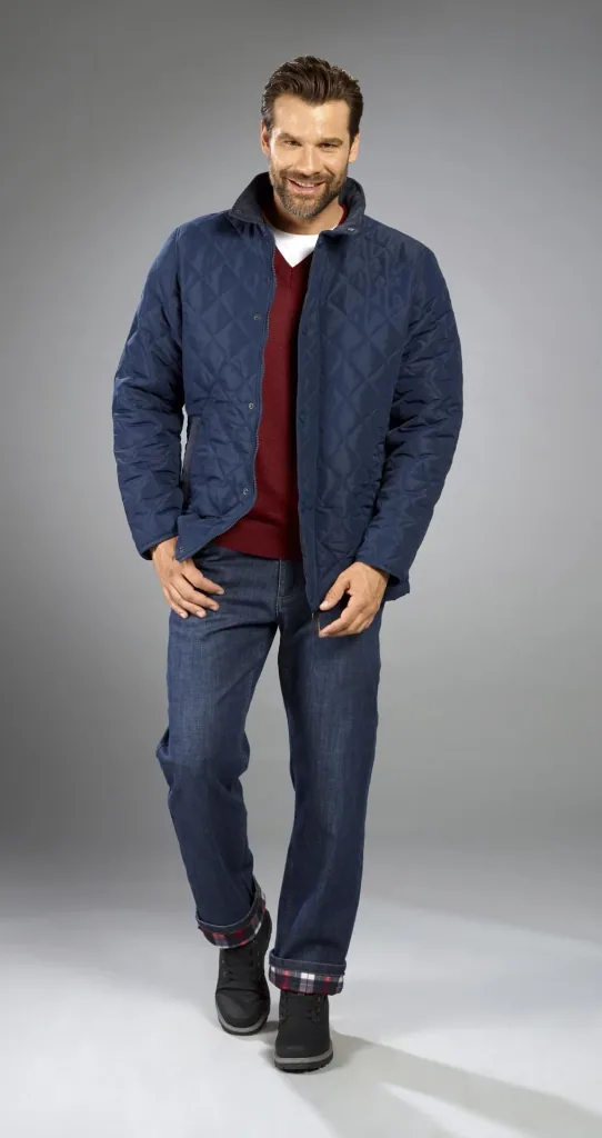 Steppjacke mit Stehkragen, Farbe marine, Gr. M
