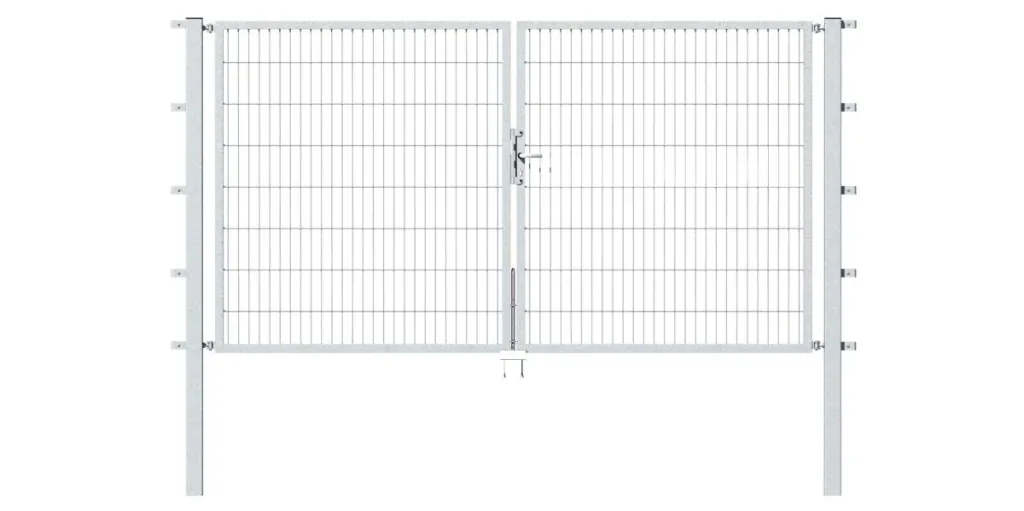 Doppeltor Flexo mit Zubehör, feuerverzinkt, Breite 400 cm, Höhe 100 cm, PF: 80x80 cm