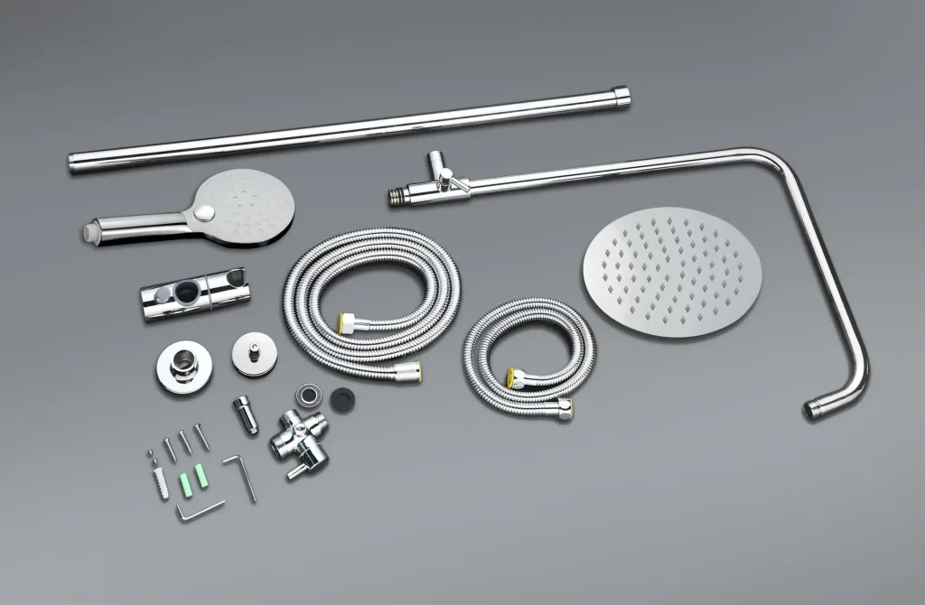 Duschsystem Bayala Round Duschsäule mit Regendusche Ø 20 cm Duschgarnitur Dusch-Set