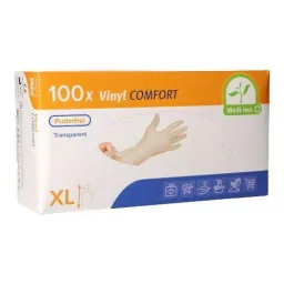 Handschuhe, Vinyl, puderfrei, 100 Stück, Gr. XL