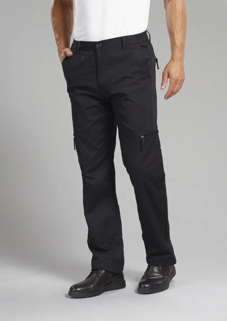 Outdoorhose mit Baumwollfutter, Farbe schwarz, Gr.48