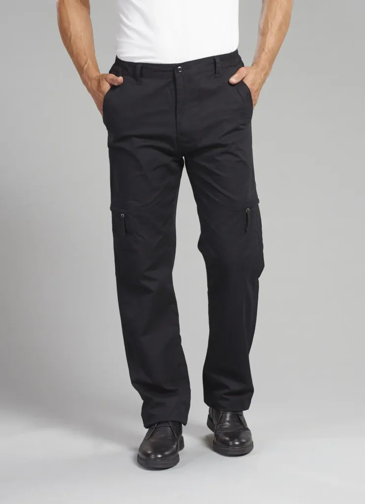 Outdoorhose mit Baumwollfutter, Farbe schwarz, Gr.48