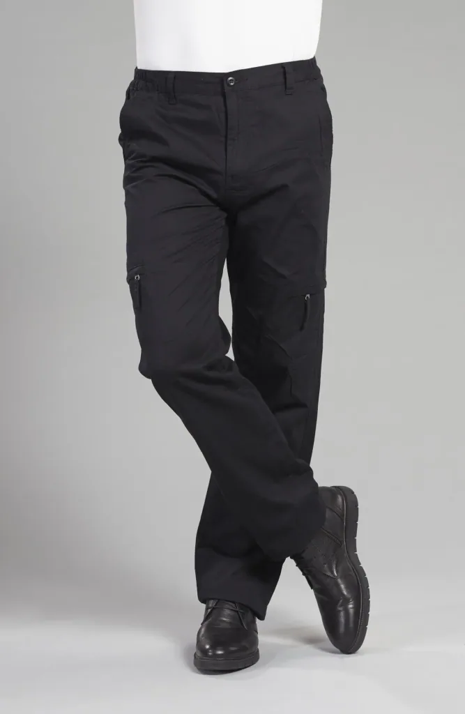 Outdoorhose mit Baumwollfutter, Farbe schwarz, Gr.48
