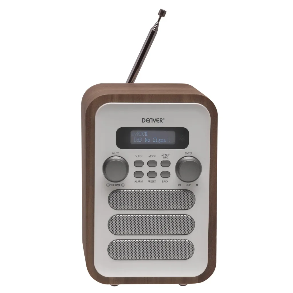 Radio mit elegantem Holz Design und Bluetooth Funktion, weiß