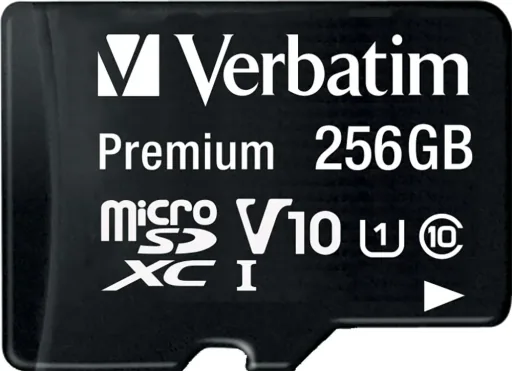 256 GB microSDXC Speicherkarte mit SD Karten-Adapter, Class10