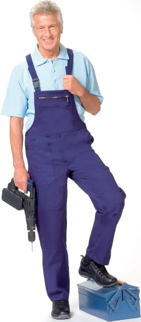 Latzhose, kornblau, Gr. 98