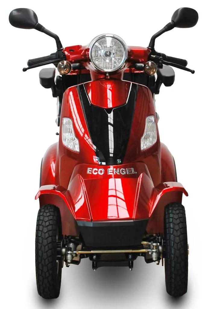 E-Scooter 4 Räder rot - 20 Ah Li-Io Akku - 25 km/h - Seniorenmobil