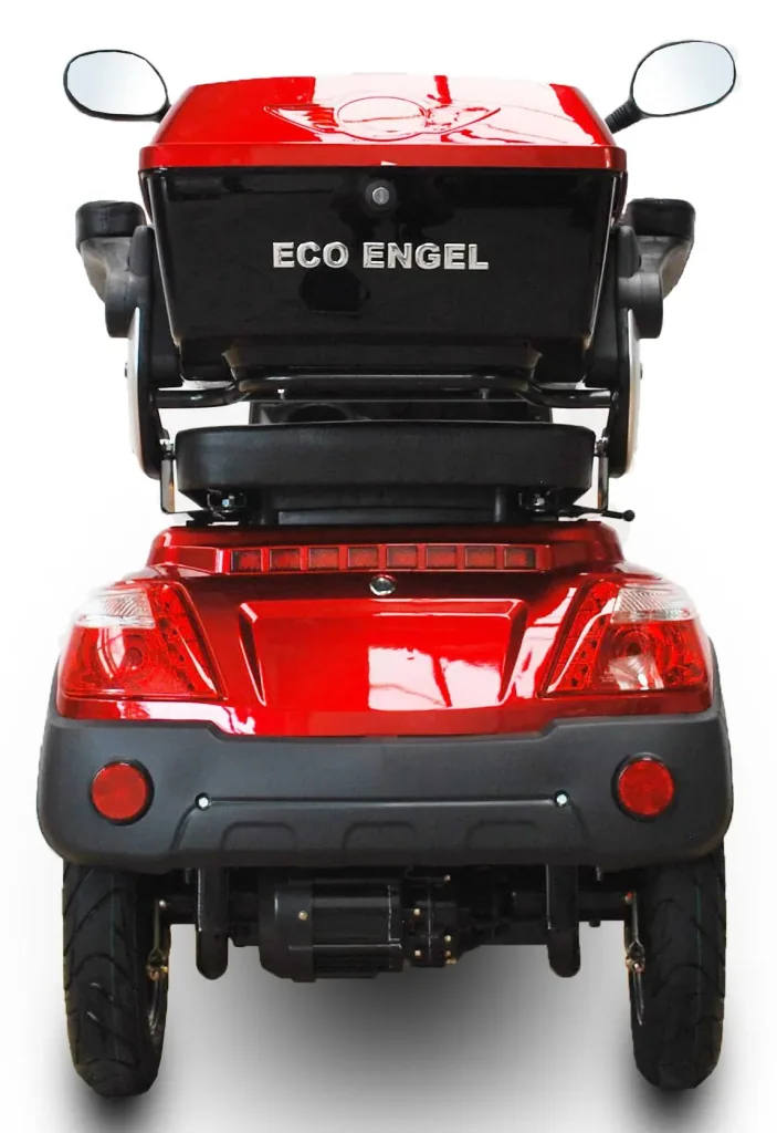 E-Scooter 4 Räder rot - 20 Ah Li-Io Akku - 25 km/h - Seniorenmobil
