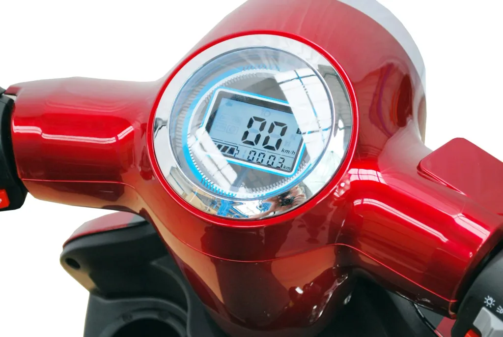 E-Scooter 4 Räder rot - 20 Ah Li-Io Akku - 25 km/h - Seniorenmobil